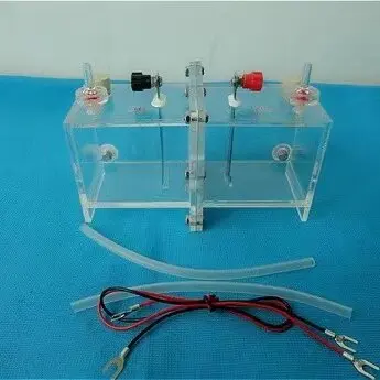 Chemistry Lab Teaching Equipment 26063 Platinum Electrode Electrolysis Setup With Ion Exchange Membrane For School Experiment