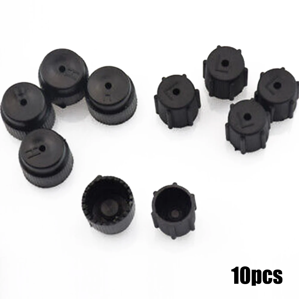 10pcs R134a Car-Air Conditioning Service AC-Charging Ports Valve Dust Cap 5 High/ Low Pressure Car Charge Ports AC-Valve Cap