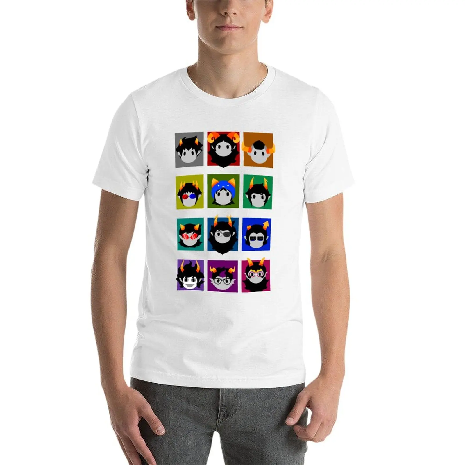 Chibi Homestuck Trolls T-Shirt t shirts for man cotton funny t shirts man mens graphic t shirts