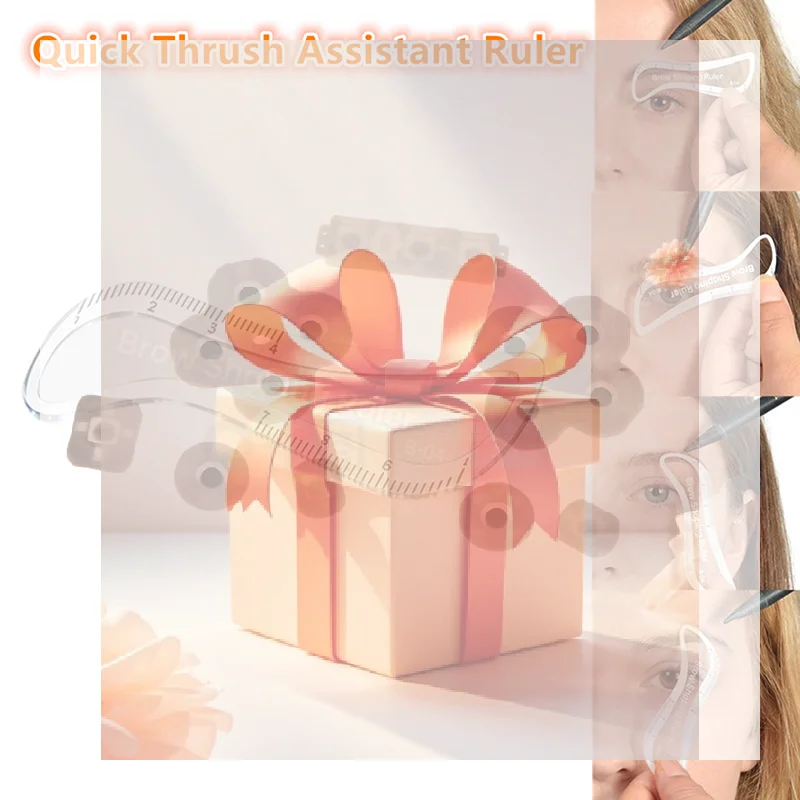 

1PCS Brow Mapping Ruler Eyebrow Shaping Ruler 1 Minute Fast Drawing Design Brow Easy Tool Microblading Permanent Makeup Stencils