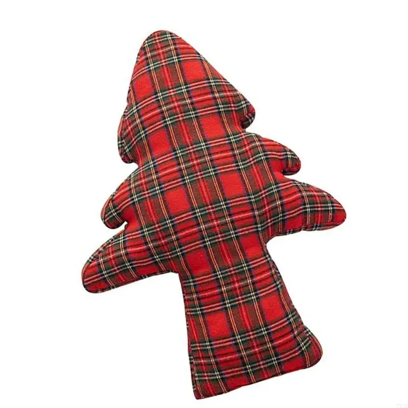 4X7B Throw Pillow Comfortable Christmas Tree Pattern Holiday Cushion for Sofa and Bed Decoration Gift 1PC