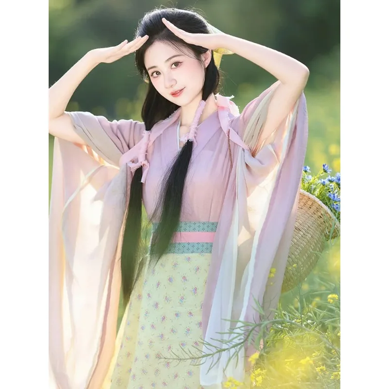 

2026 New Ancient Farming Heroine Hanfu Set Autumn Sun-drying Stage Performance Costume