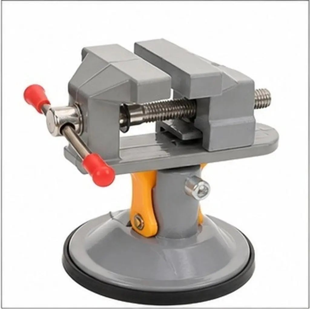 Degree Swivel Table Vise Clamp-on Bench Vise for Woodworking Metalworking Electronics Hobby Jewelry Repair