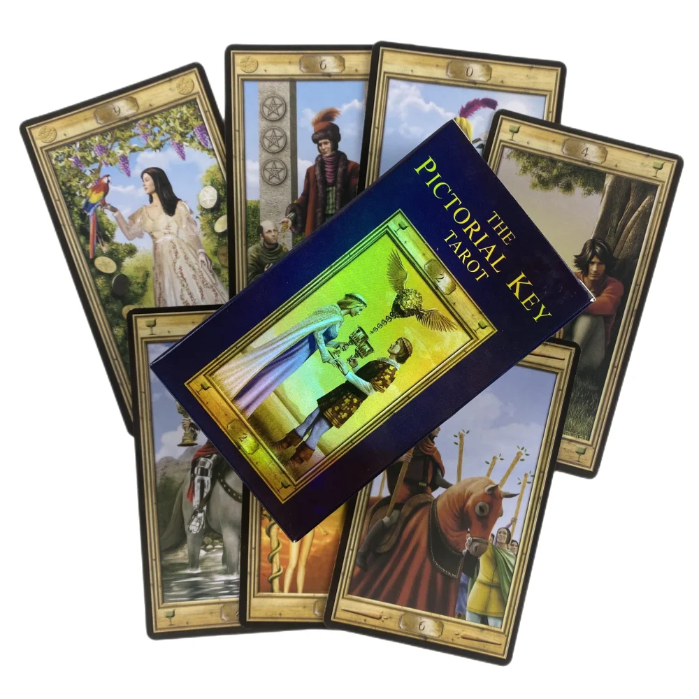 A Chave Pictórica Tarot Cartões A 78 Oracle Inglês Visões Adivinhação Edição Deck Borad Jogando Jogos