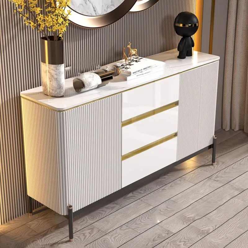 خزائن غرفة المعيشة الفاخرة خمر الشمال توفير المساحة الإبداعية خزانة عرض التخزين تصميم بسيط مضمد أثاث المنزل