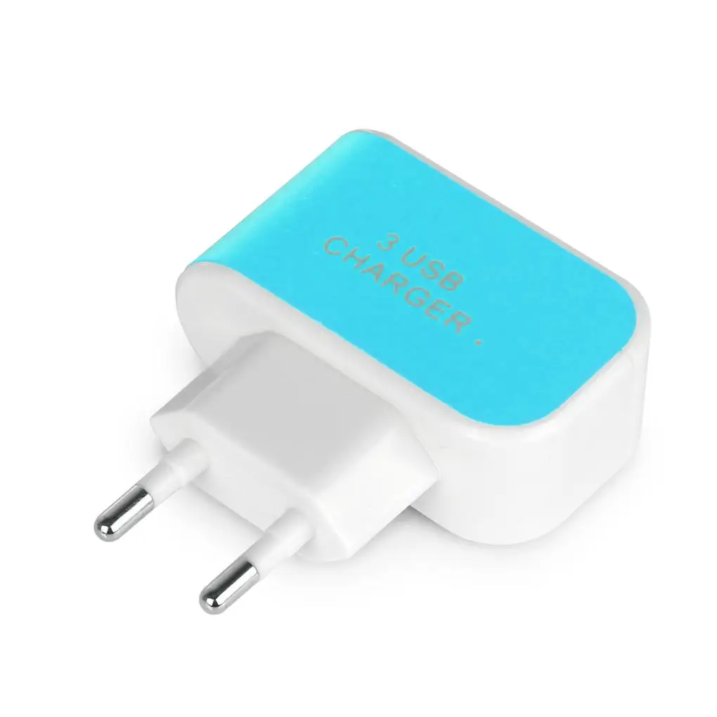 شاحن جداري LED متعدد الوظائف ، شواحن 3USB ، شاحن سفر ، AC-، V