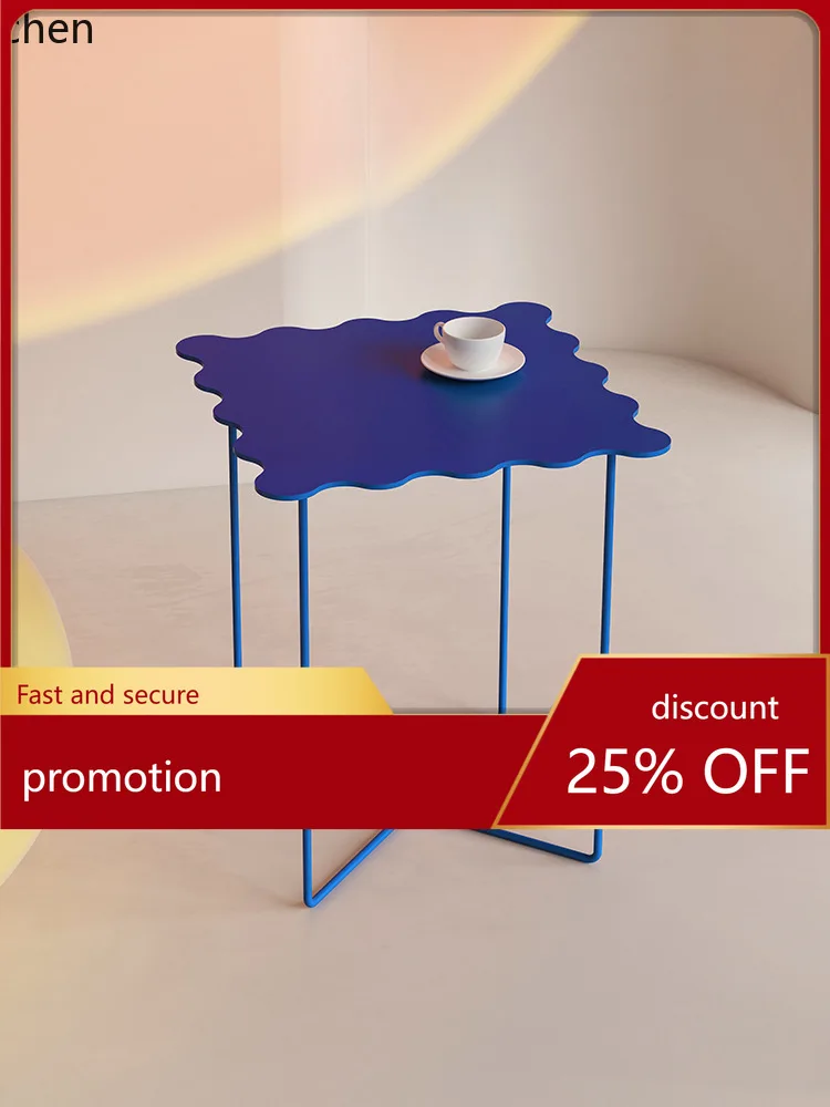 

CZ Sofa Living Room Creative Iron Art Table Simple Small Coffee Table