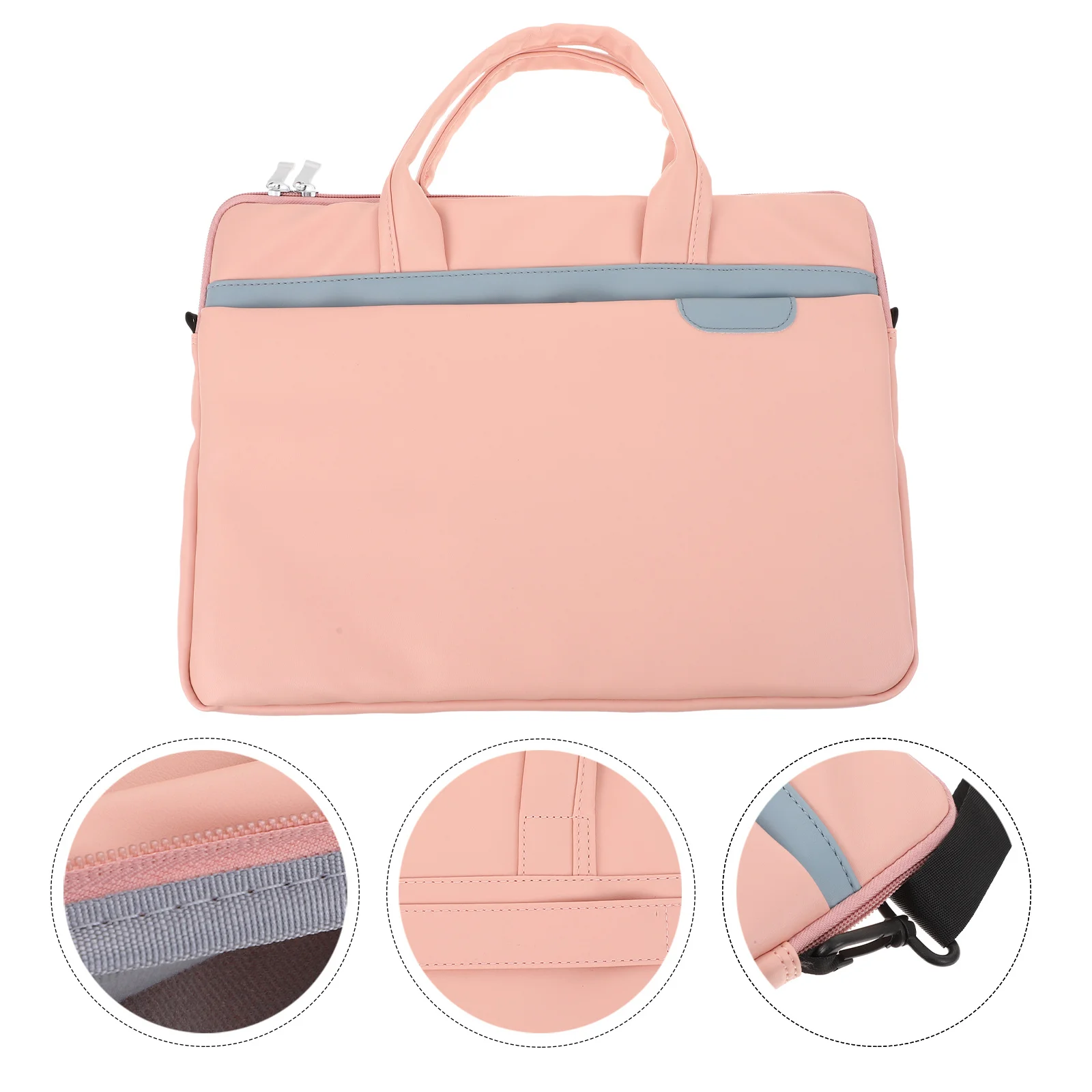 

1pc Laptop Bag Business Portable Notebook Computer Bag Large Capacity Shockproof Anti-Fall Lightweight For Office Travel Daily