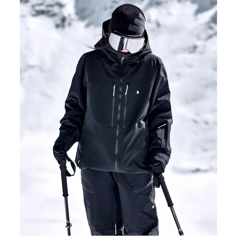 AWKA 2025 New 3-Layer Ski Jacket, Insulated Waterproof Snowboard Coat for Women & Men, Thermal Winter Snowsuit