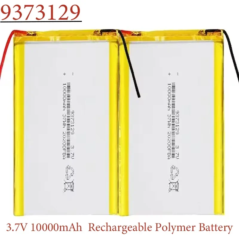 بطارية ليثيوم بوليمر 9373129   3.7 فولت 10000 مللي أمبير ألعاب ذكية مكبرات صوت بخاصية البلوتوث أجهزة تدريب الكلاب، إلخ.