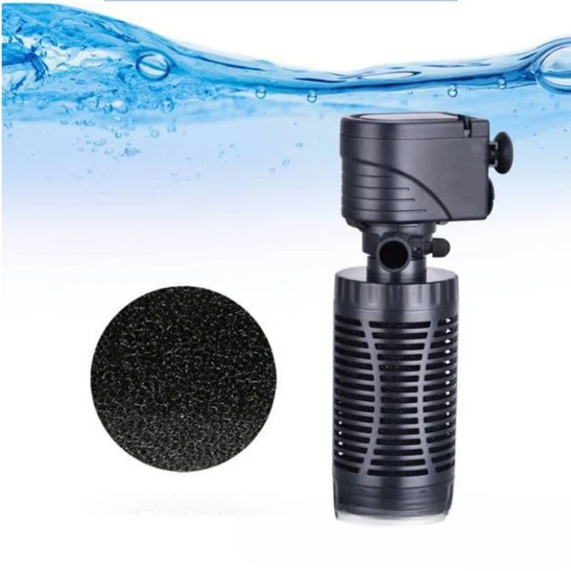 Three-in-one water purification circulating oxygen pump in fish tank built-in filter silent submersible pump