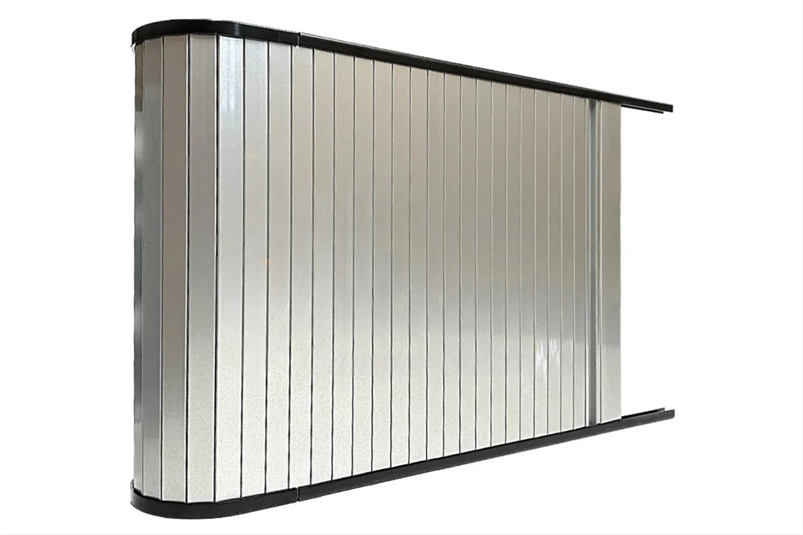 Size 50*60cm Motorhome Campervan Tambour Door Roller Shutter, Quality Solid Silver Finish for Cabinet Storage Space-Saving