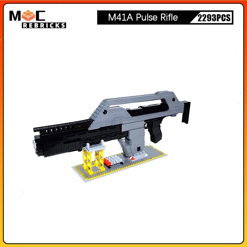 MOC Military Movie Series M41A Pulse Rifle Science Fiction Building Blocks DIY Gun Sets Model Bricks Toys Children Holiday Gifts