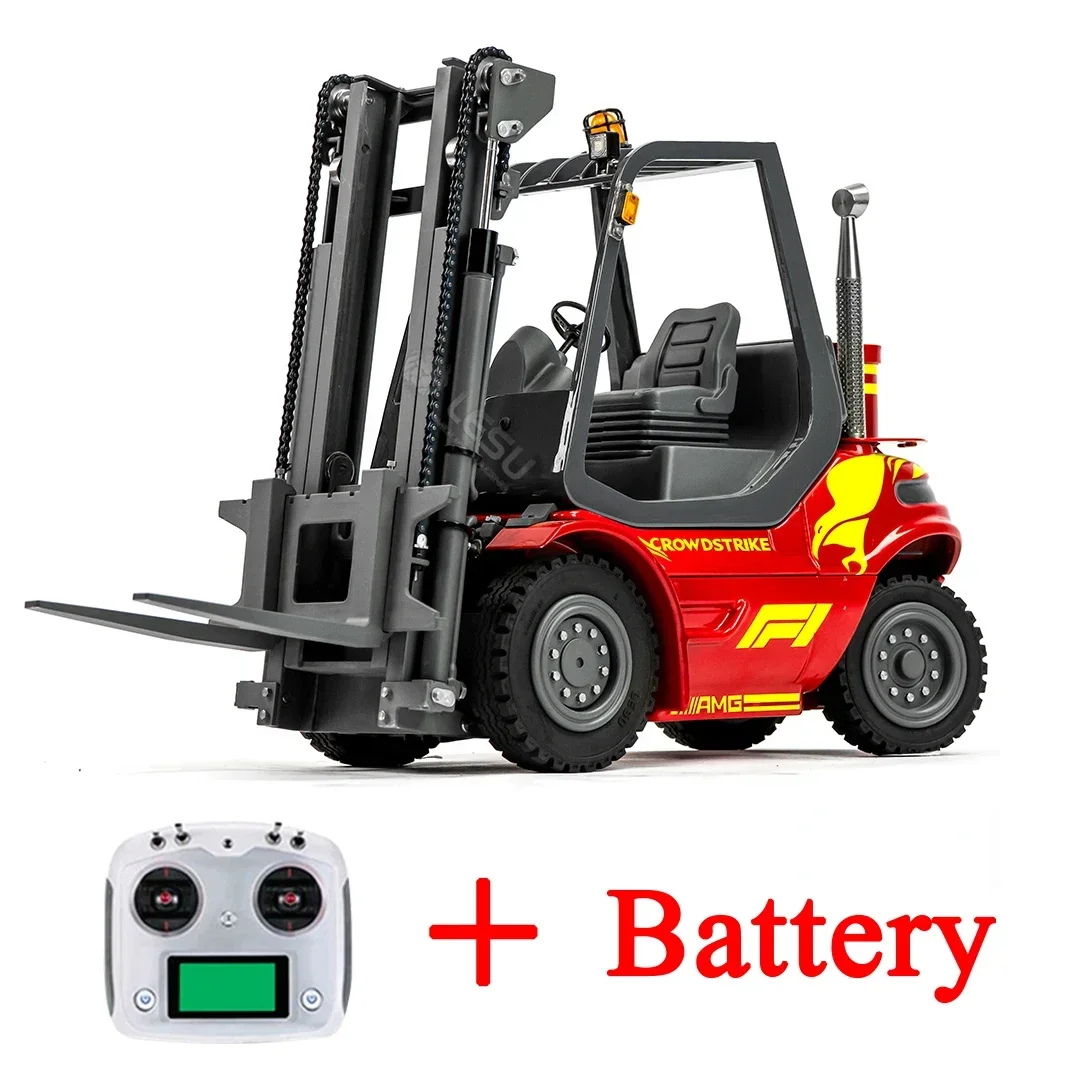 LESU 1/14 Simulation Hydraulic Remote Control Forklift Upgraded Version Remote Control Transfer Vehicle Truck Model Outdoor Toy