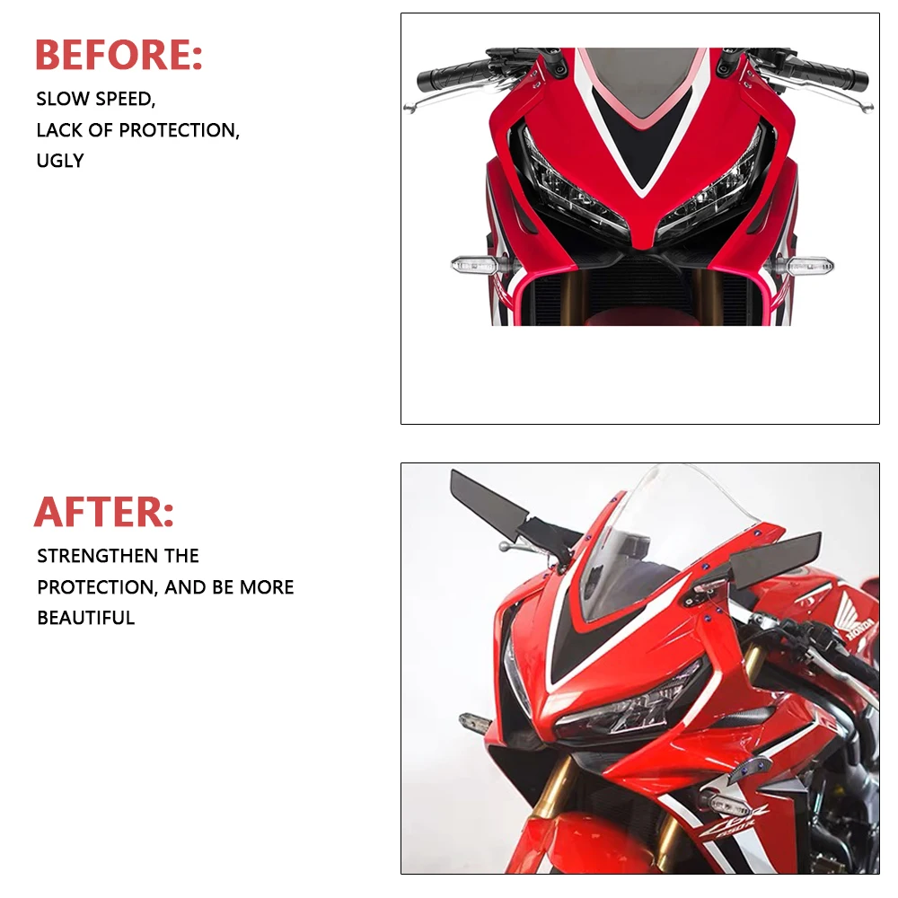 Motorcycle Accessories Fairing Winglet Kit For Honda CBR650R Fairing Aerodynamic Winglets Dynamic Wing CBR 650 R 650R 2019- 2023