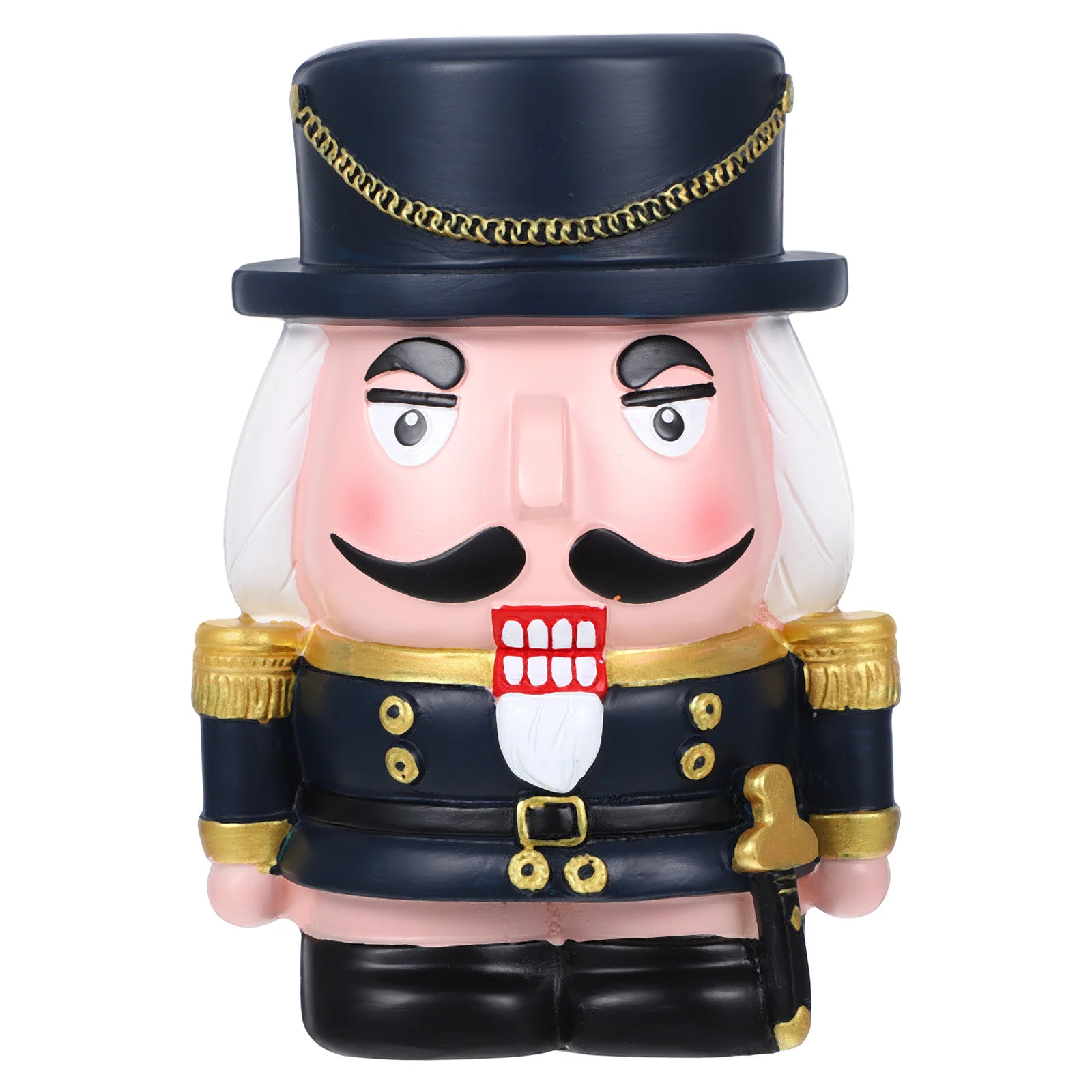 

Nutcracker Coin Bank Small Resin Money Saving Box Portable Piggy Bank for Kids Adults Boys Girls Home Decor Money Banks