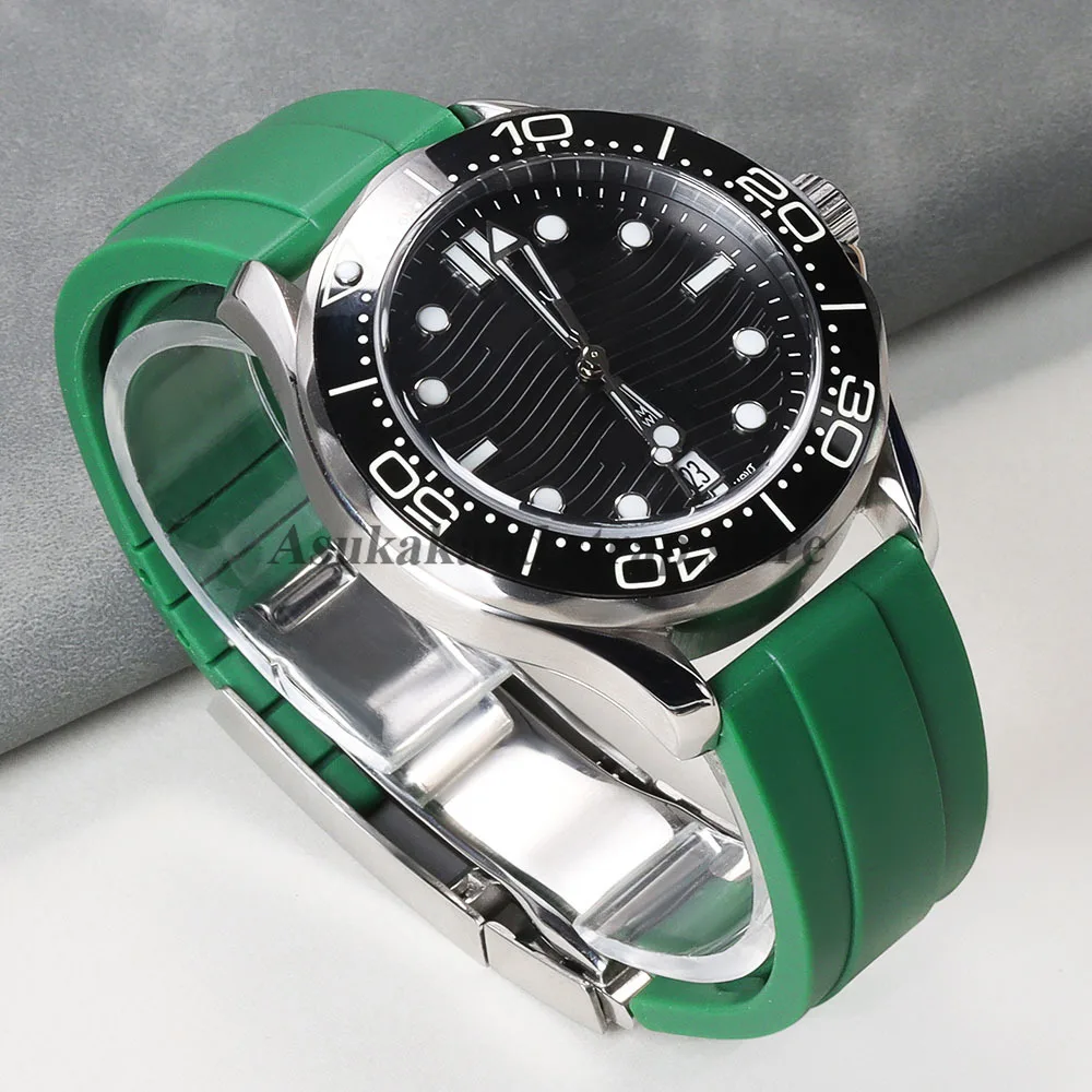 Pulseira de relógio de borracha tpu à prova d'água 20mm para rolex submariner para daytona gmt para água fantasma masculino feminino pulseira de relógio de silicone