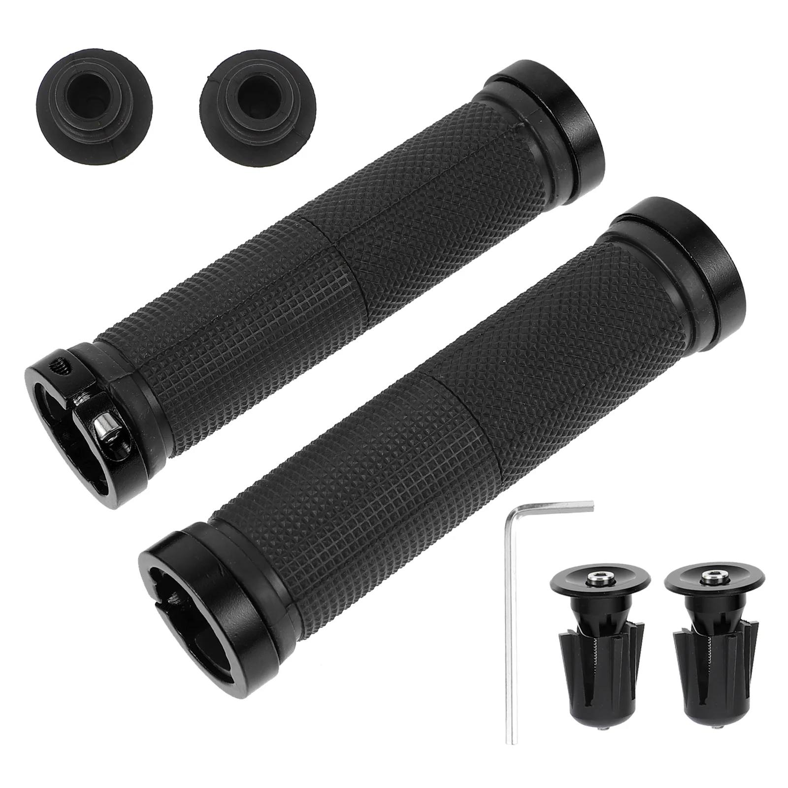 

Grips Bicycle Handle Skid-Proof Accessories Clear Black Bike Handlebar Kit Child