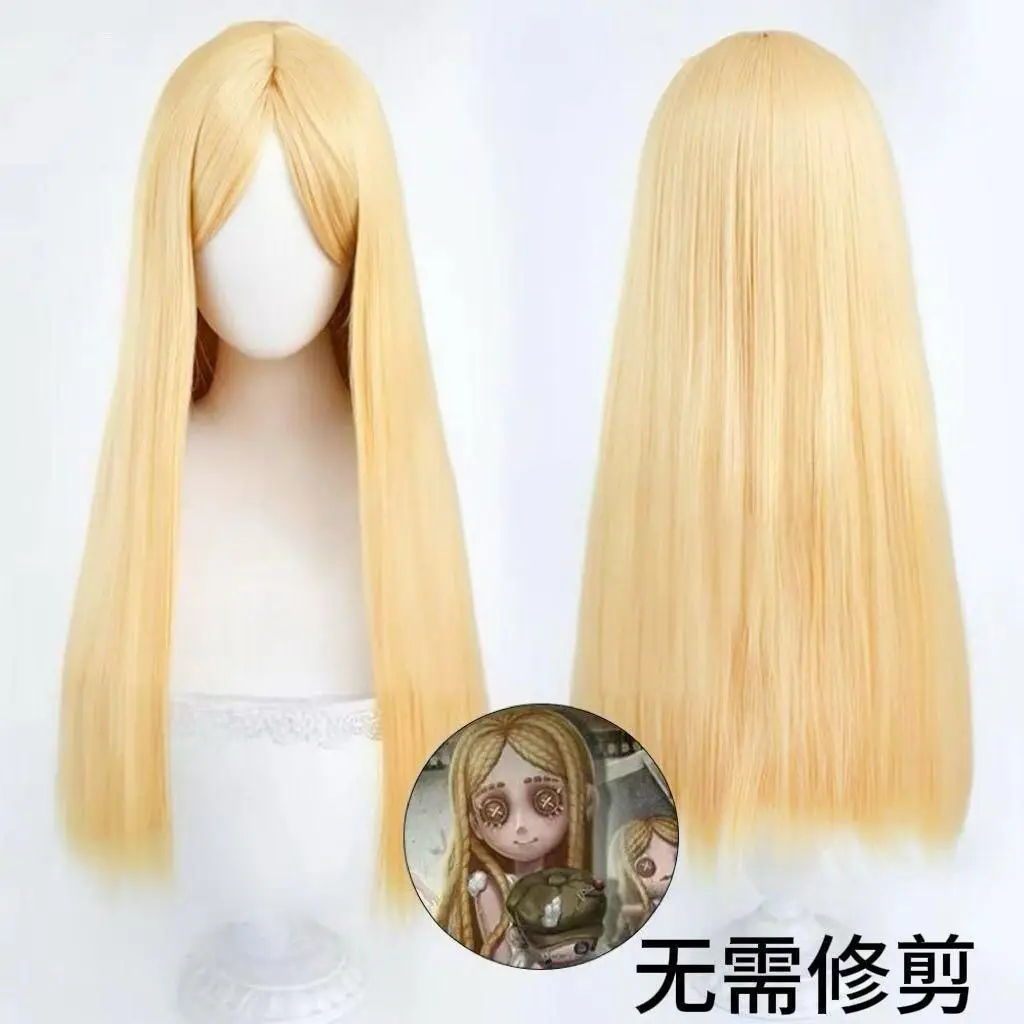 

Game Identity V Little Girl Memory Alice Dross Cosplay Wig Gold 65CM Heat Resistant Synthetic Hair Anime Cosplay Wigs Halloween