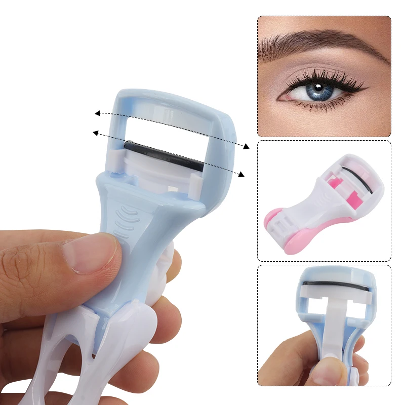 Portable Eyelash Curler Professional Curling Auxiliary Eyelash Extension Make False Clip Folding Beauty Salon Makeup Tools