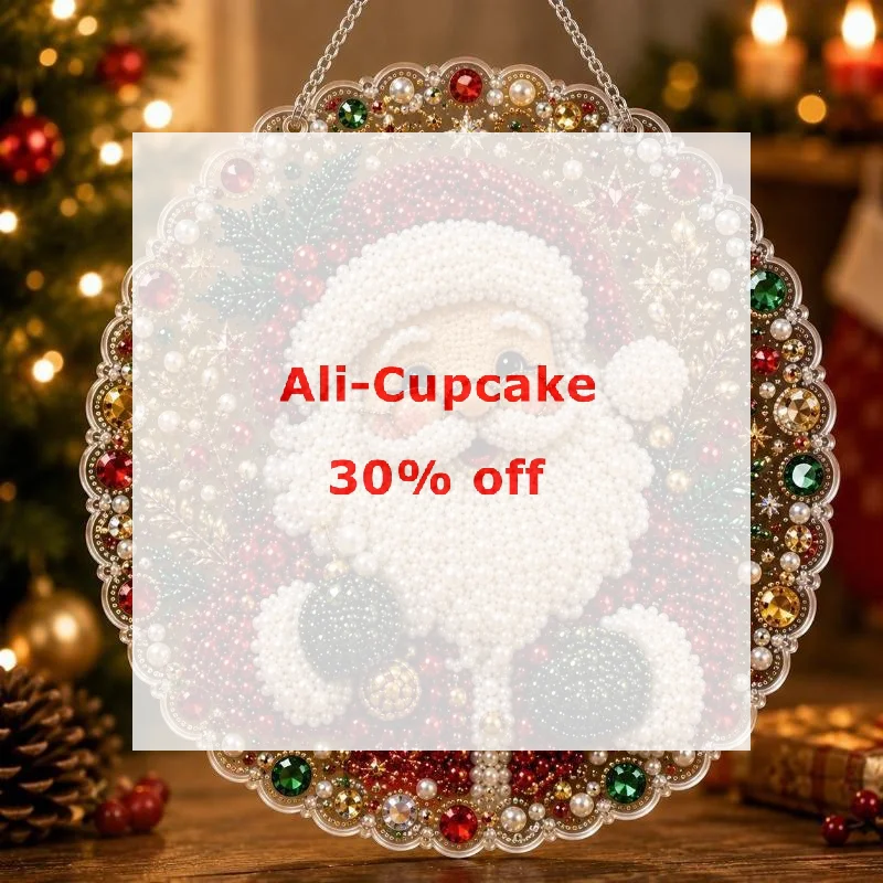 Christmas Pearl Painting Suncatcher Kit Diy Craft Metal Chain 3d Mixed-sized Pearl Beads Craft Festive Window Wall Decor