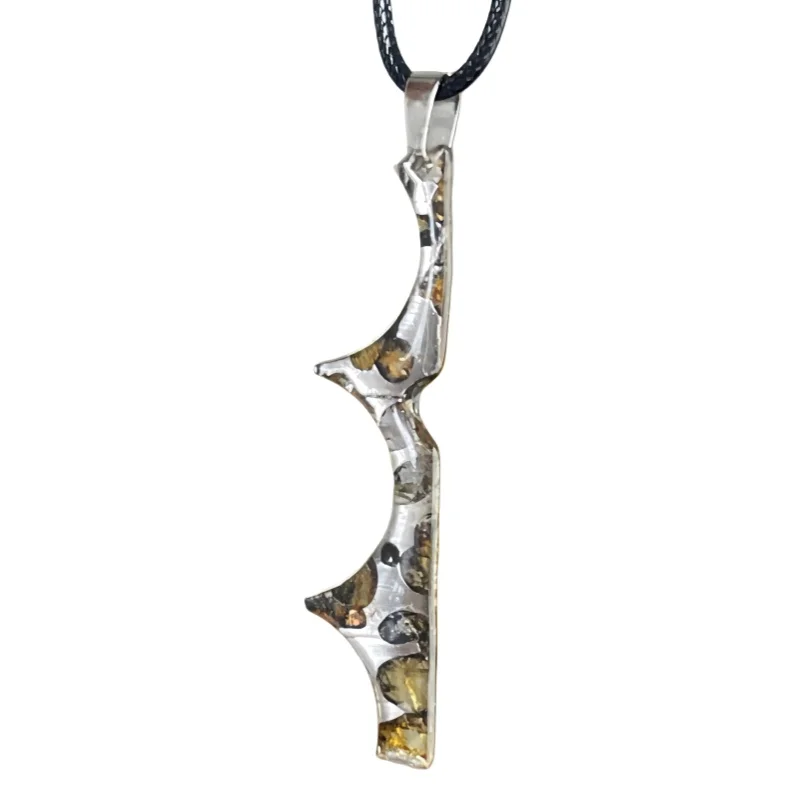 2.5g Seymchan Olive Meteorite manual Pendant Olive Meteorite Natural Olive Meteorite Necklace Pendant Specimen Collection- LB133
