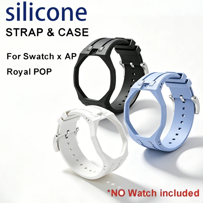 Kit de Modificação de Pulseira de Silicone para Relógio Biocerâmico Swatch x AP Royal POP, Acessórios para Modificação de Pulseira de Relógio