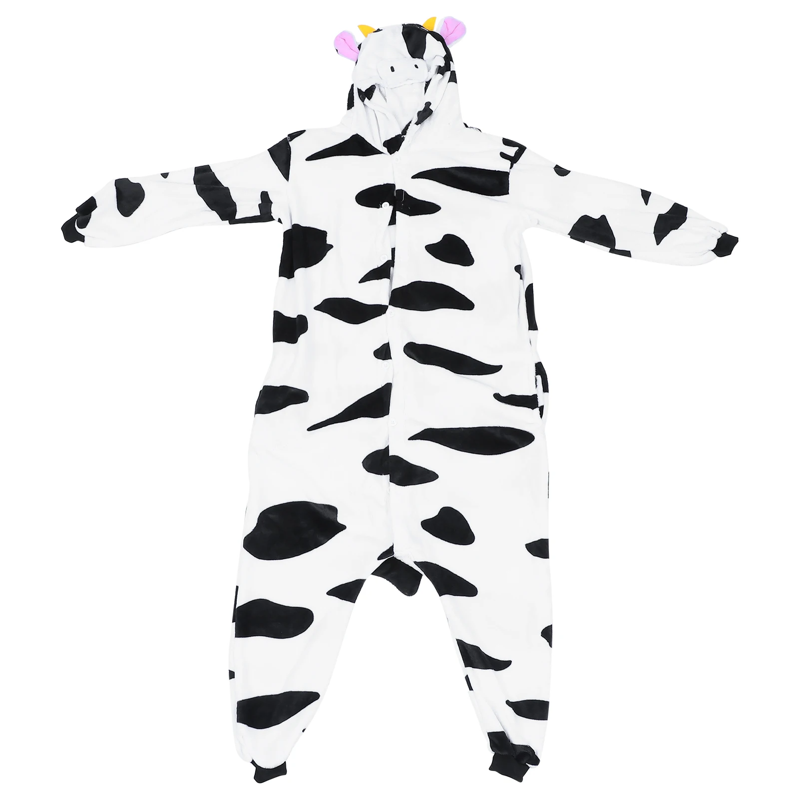 

Cartoon Animal Cow Cartoon Sleepwear Flannel Flannel Night Hoodie Nightgown Unisex Warm Sleepwear Ladies Hoodie Winter