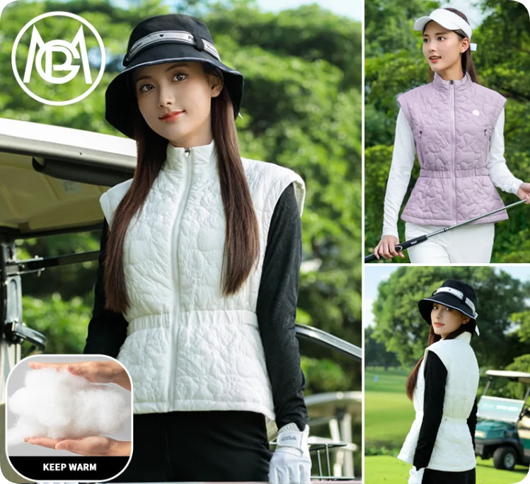 

PGM Golf женская осенне-зимняя женская хлопковая куртка жилет теплая хлопковая куртка спортивная куртка YF856