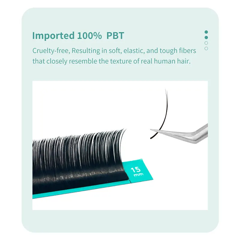 DIYDAY Extensión de Pestañas Plana Individual 0.15 0.20 Puntas Divididas Super Suaves Pestañas Elípticas Planas Clásicas Postizas Suministros 2