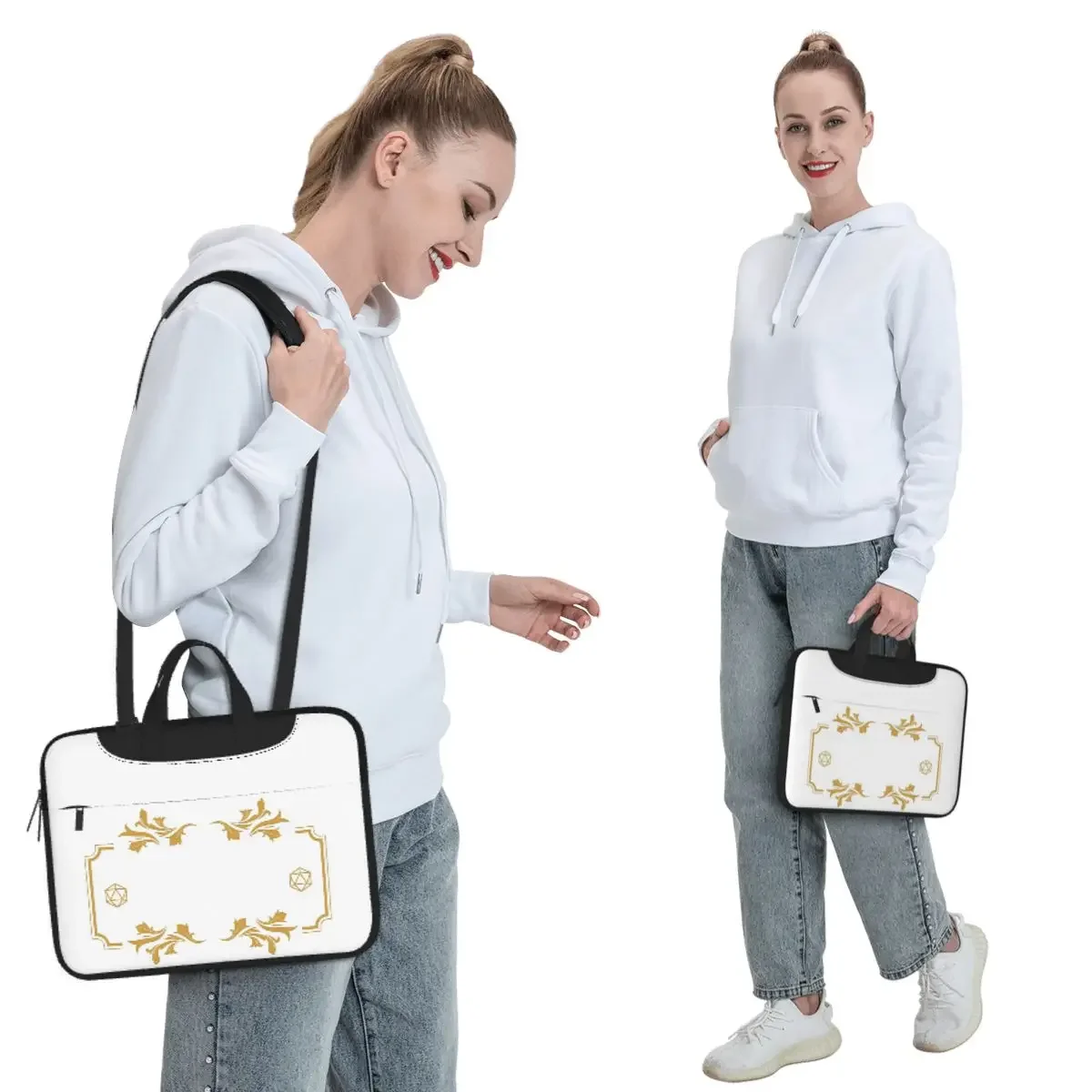 Bag Of Holding Dice Container D20 Master Tabletop RPG Addict Laptop Bag Case Computer Bag Resistant Protective Notebook Pouch