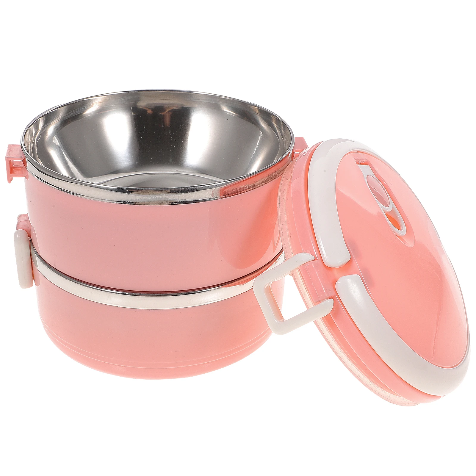 

1pc Thermal Lunch Box Insulated Food Containers Arched Handle Multi Tier Stainless Steel Picnic Work School