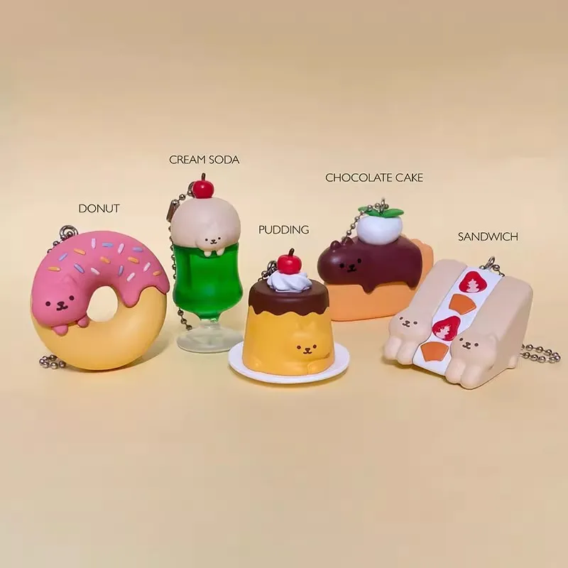 

Qualia оригинальная милая фигурка гашапон аниме моделирование миниатюрный десерт еда кошка брелок Kawaii фигурка капсульные игрушки подарок