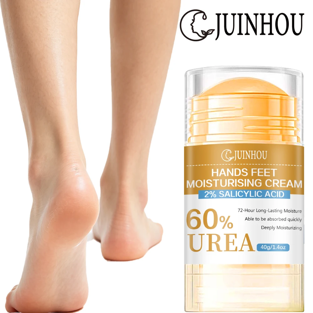 JUINHOU 40g Portable Foot Care Stick Urea & Salicylic Acid Soften Calluses Repair Cracked Heels For Dry Rough Feet Daily Use