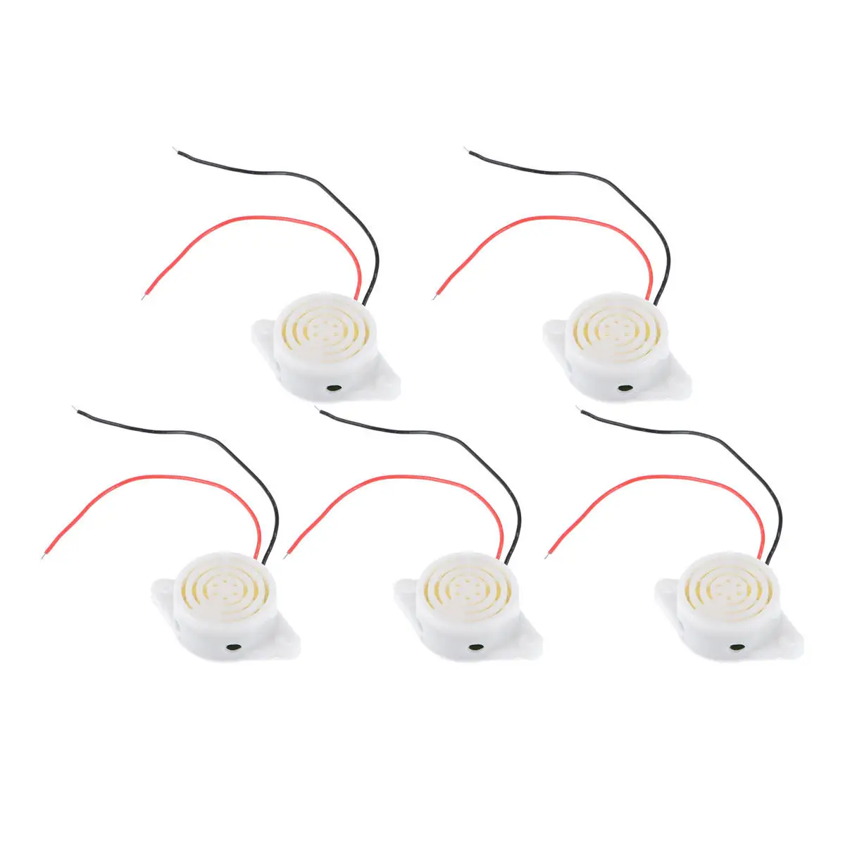 

5Pcs Alarm Buzzer Electronic -24V Enclosed 90Db High Volume Low Beeper for Industrial Use Sound Buzzer