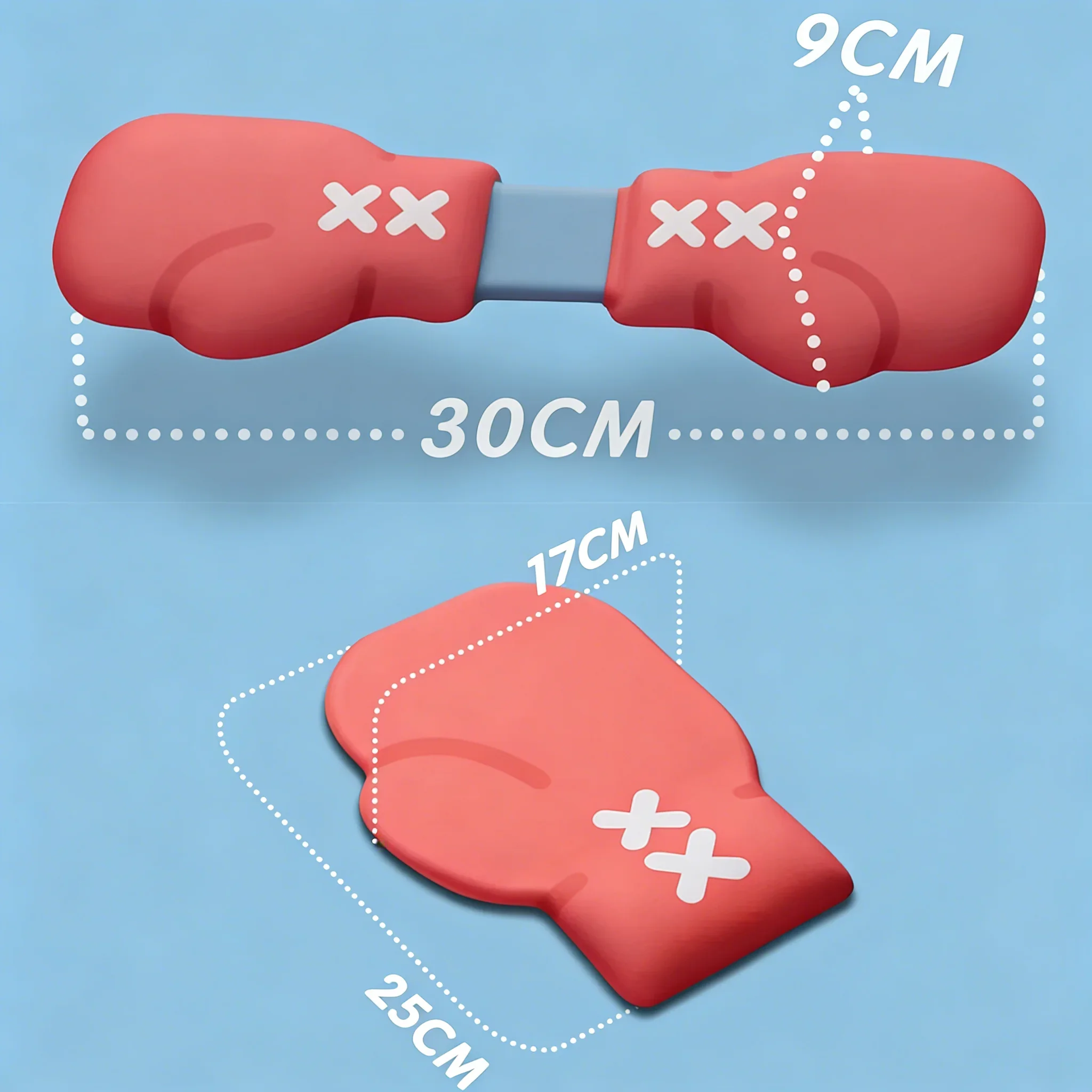 

Коврик для мыши в форме боксерской перчатки с эргономичной подставкой для запястья, из пеноматериала с эффектом памяти, с нескользящим основанием, для офиса и игр