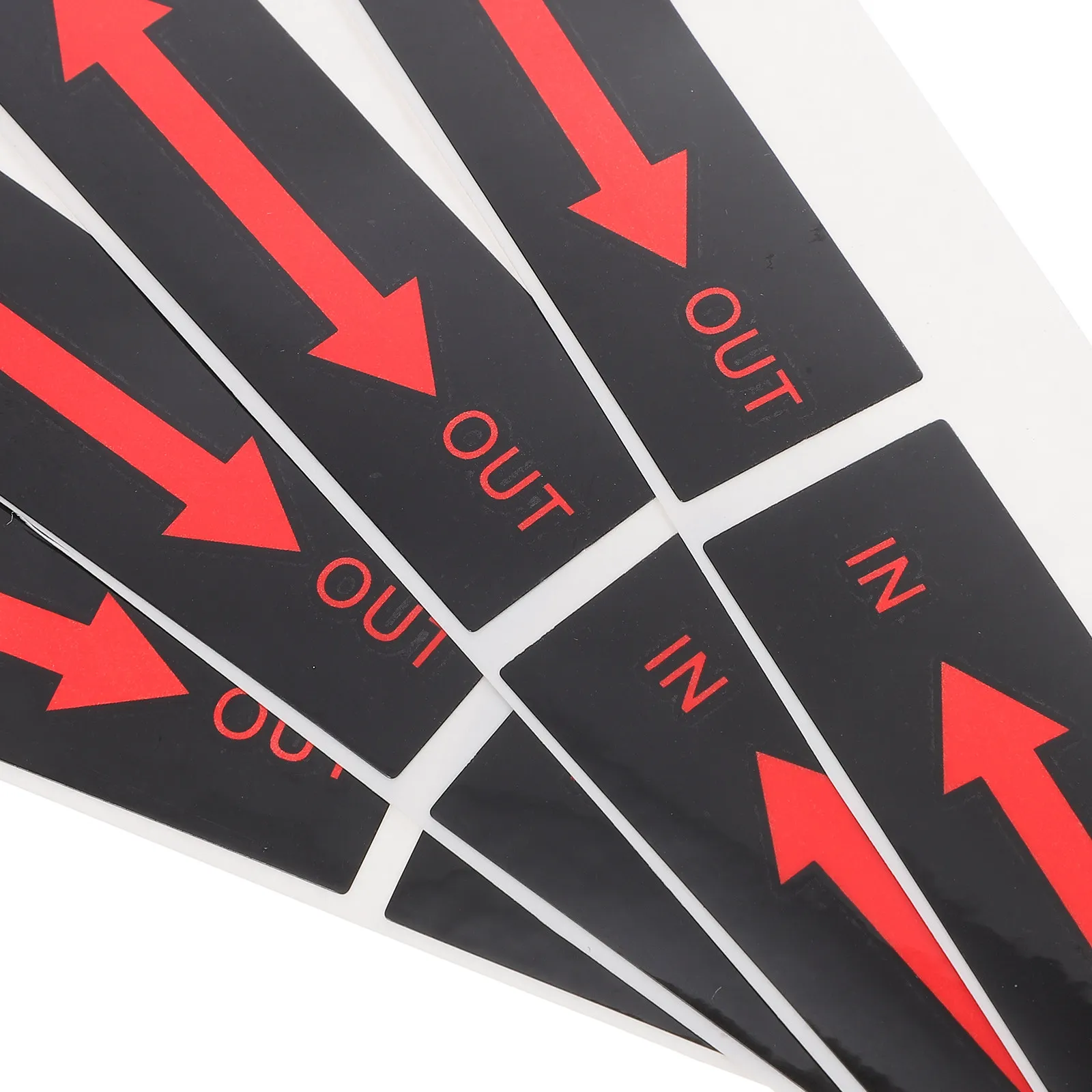 10Pcs Facility Warning Sticker Arrow Indicator Sign Safety Caution Decal for Electronic Device Mechanical Equipment Classroom
