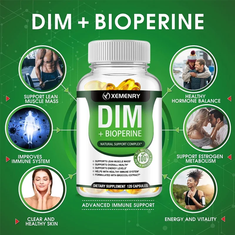 DIM-supplement - Bevat Piperine om de magere spiermassa te bevorderen en de spijsverteringsgezondheid te ondersteunen