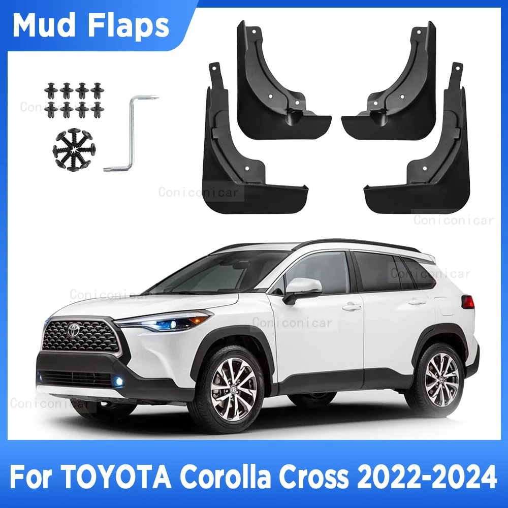 

For TOYOTA Corolla Cross 2022-2024 Mud Flaps Splash Guard Mudguards MudFlaps Front Rear Fender Auto Styling Car Accessories