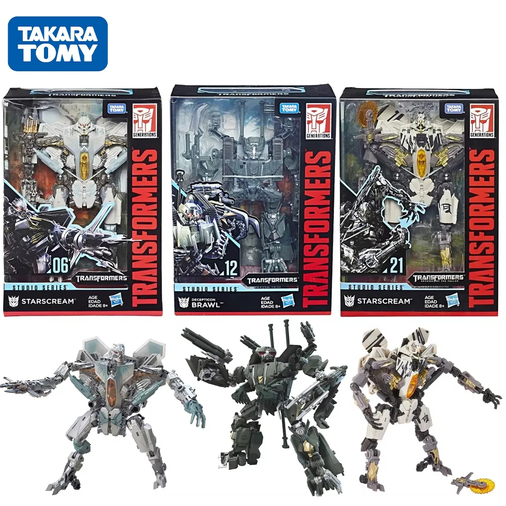 

Takara Tomy Transformers Studio Series 06 12 21 Starscream Brawl Voyager Class Movie Action Figures Collectible Model Toys Gifts