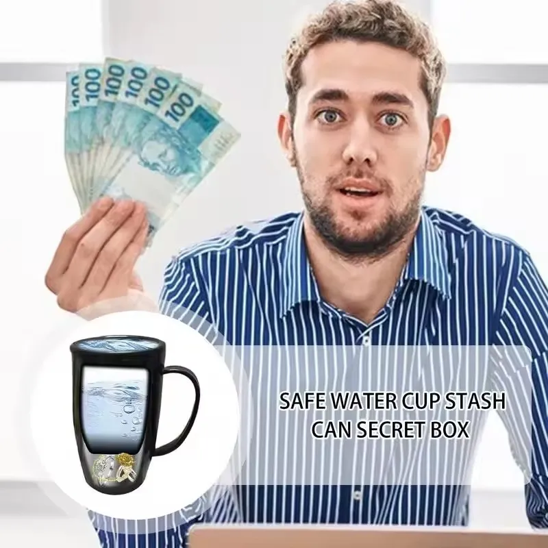 Multi-functional With Hidden Compartment Case For Travel Outdoor Hide Money Key Medicine Box Double Water Cup Pen Holder Storage