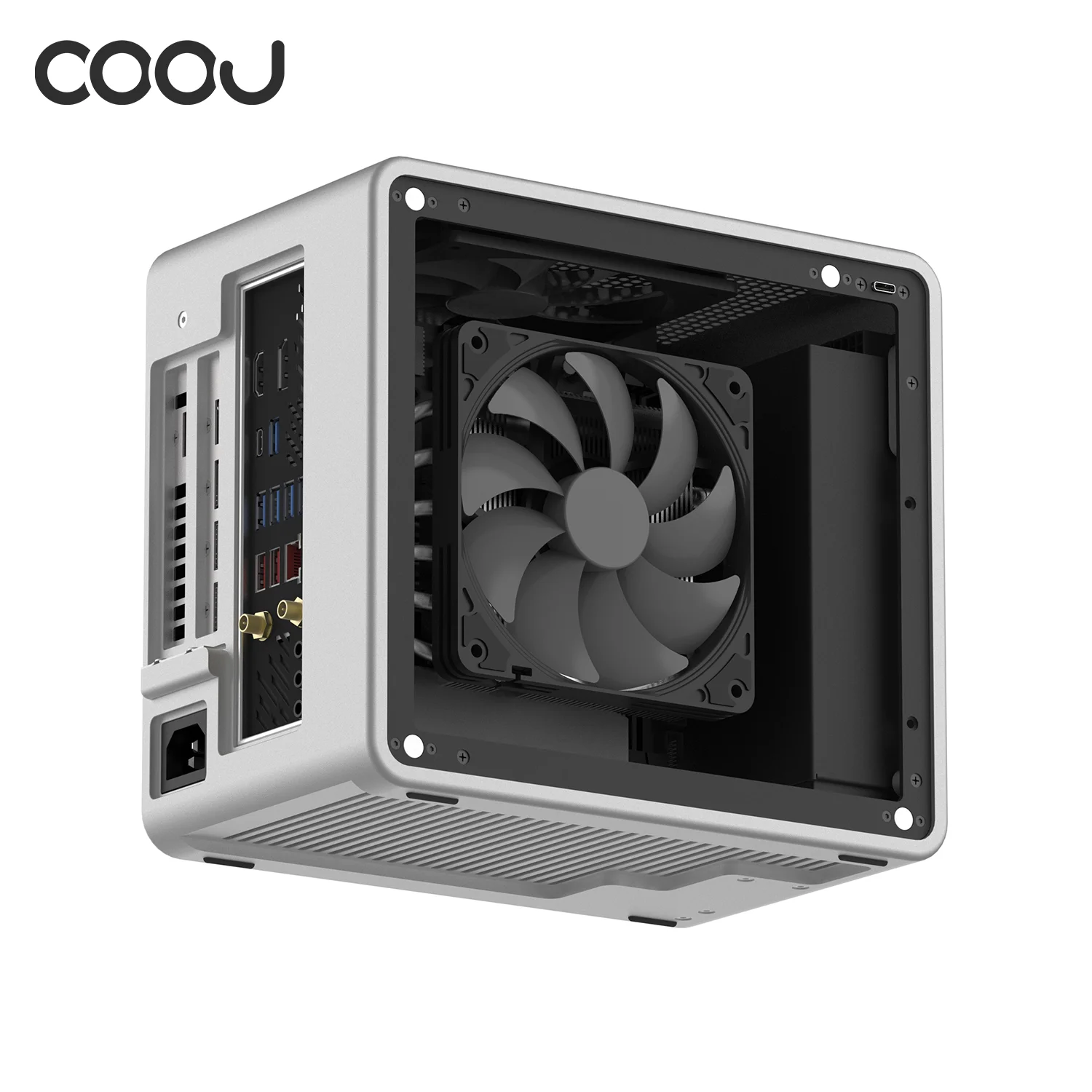 COOJ Sparrow MQ6 All Aluminum Alloy Integrated Molding ITX Small
