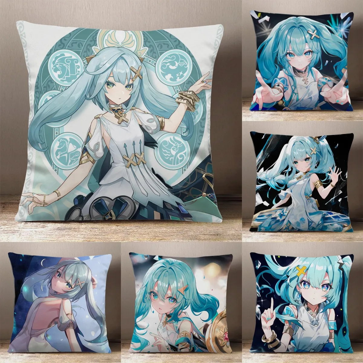 

Anime Faruzan Cosplay Square Throw Pillow Dakimakura Dakimakura Back Cushion Game Home Decor Gifts