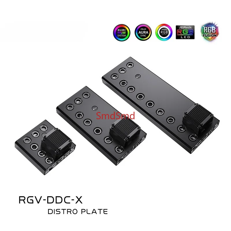 Universal Distro Plate Waterway Board Reservoir for Computer Water Cooling System G1/4' Acrylic Water Tank Compatible wit