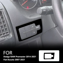 For Dodge RAM Promaster 2014-2021 Fiat Ducato 2007-2021 Main Driver's Left Side New ABS Gloss Black Stickers Car Accessories