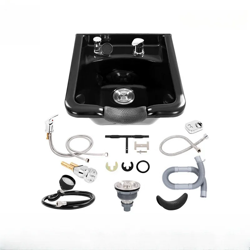 

Hanging basin barber chair shampoo basin ABS plastic shampoo basin hair salon shampoo bed accessories