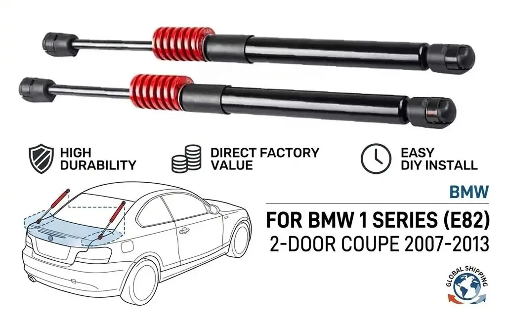 

Автоматические газовые упоры (амортизаторы) багажника с пружинами для BMW 1 серии (E82) 2-дверное купе 2007-2013