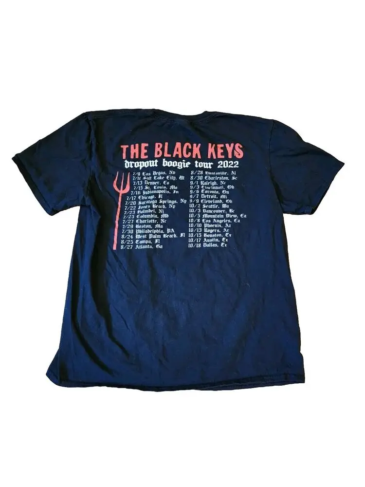 The Black Keys Wild Child Dropout Boogie 2022 Tour T-Shirt Mens Size Medium