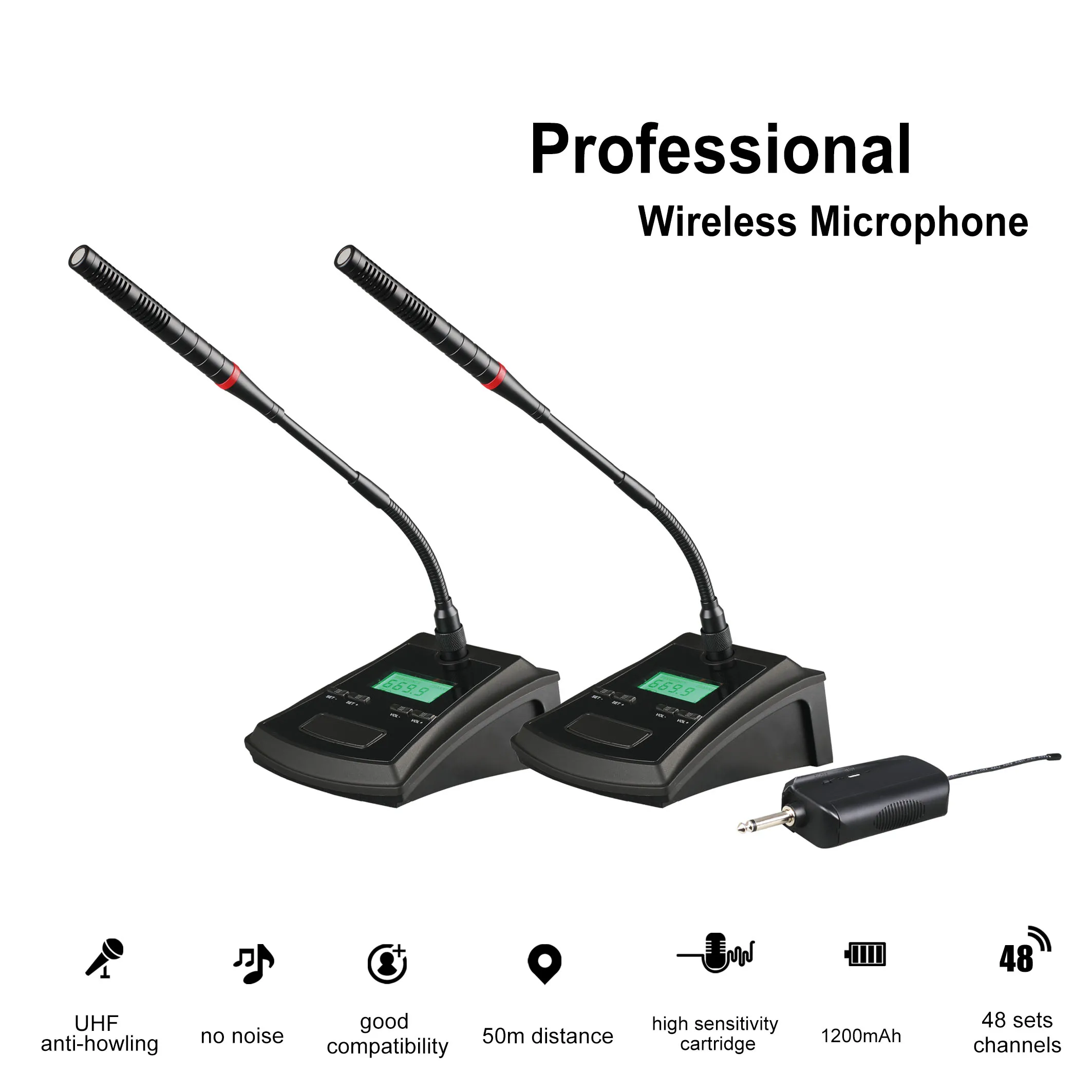 X-H02 Cheap Price Wireless Professional Karaoke Microphone