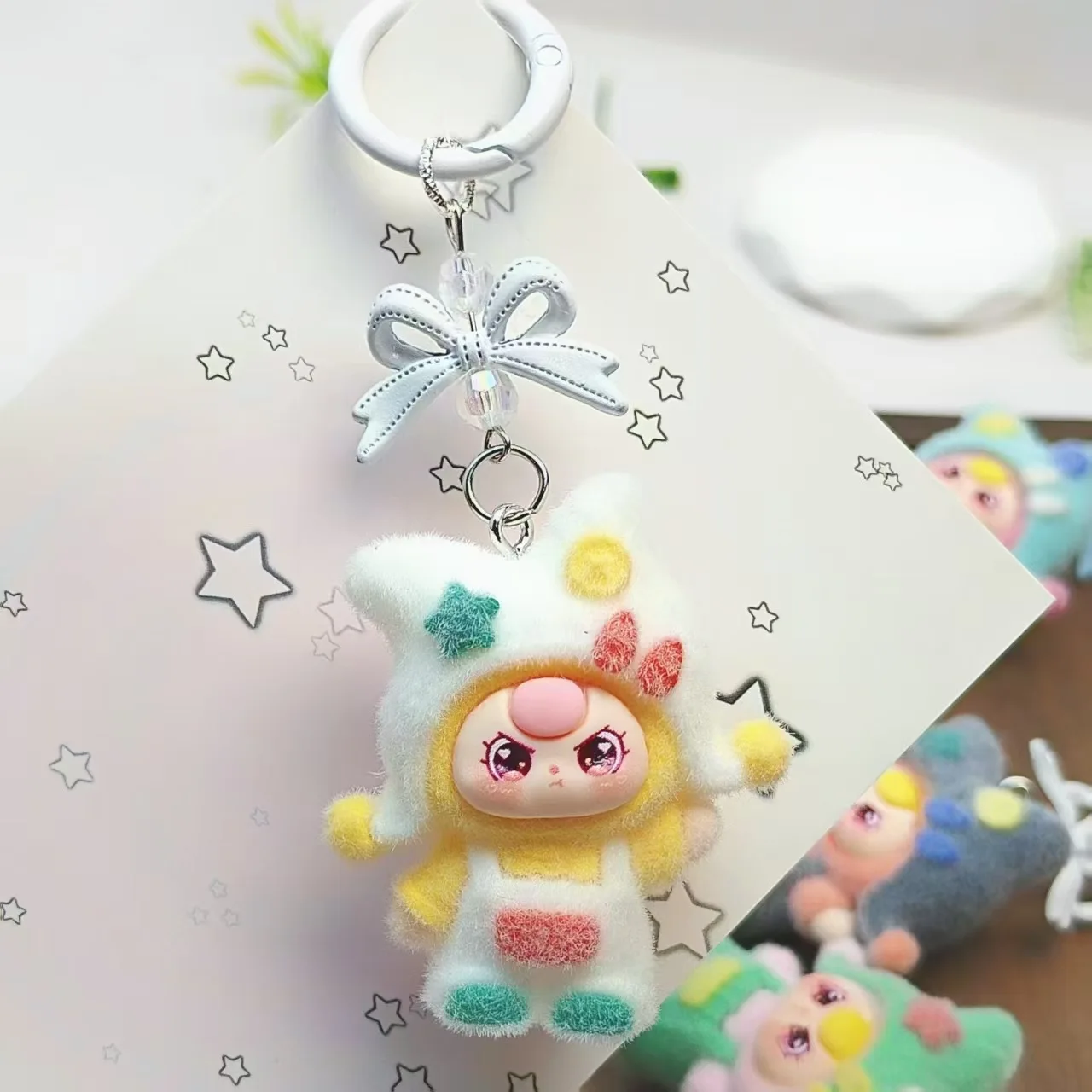 

New mini hat doll keychain pendant bag mobile phone hanger gift accessory accessory set for kids aged 3 years old